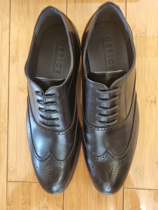 Pantofi negri din piele, noi, marimea 46