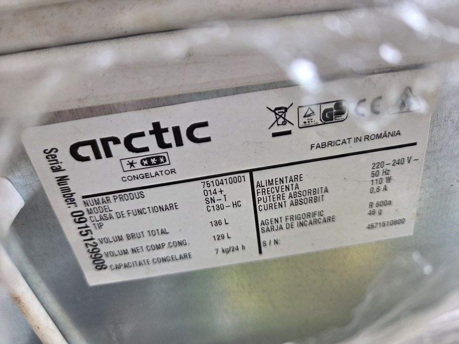 Lada frigorifica Arctic 129 L