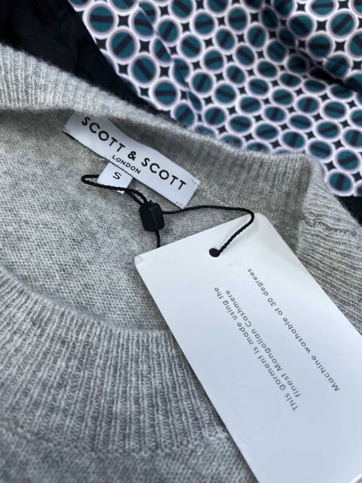 НОВ ! SCOTT & SCOTT размер S / M дамски кашмирен пуловер 100% КАШМИР