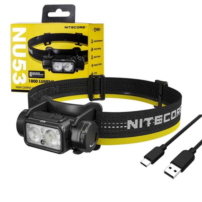 Lanterna frontala NITECORE NU53 1800lm 175m lumini multiple