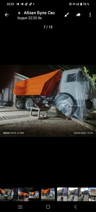 Kamaz samasval sotiladi