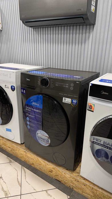 Стиральная машина Midea MF200D80WB/T‑C +СУШКА / САМЫЕ НИЗКИЕ ЦЕНЫ +NEW