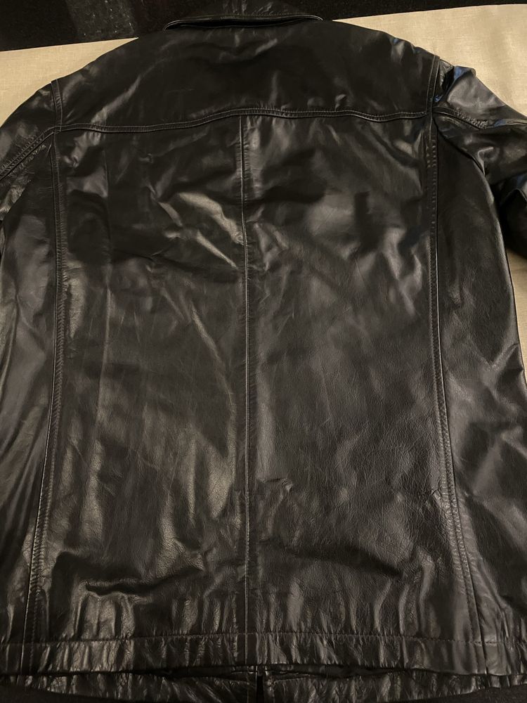 Geaca Piele Hugo Boss barbateasca