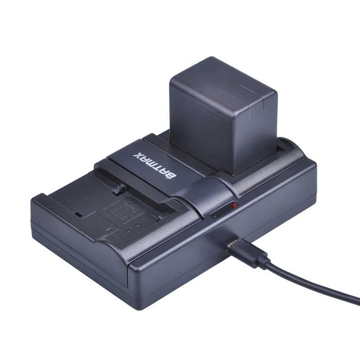 Set de 2 acumulatori + incarcator dublu VW-VBT380 Panasonic HC, HDC