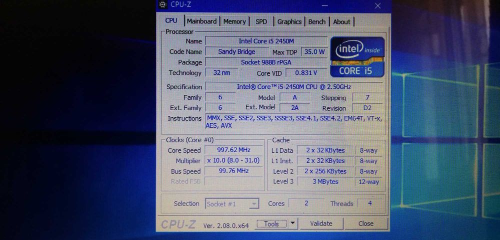 HP Pavilion G6 i5-2450M 2.50 Ghz