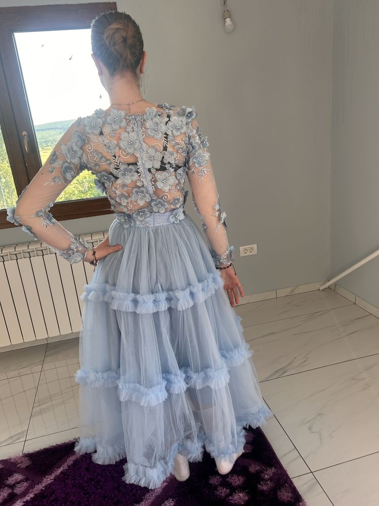 Rochie eleganta baby blue