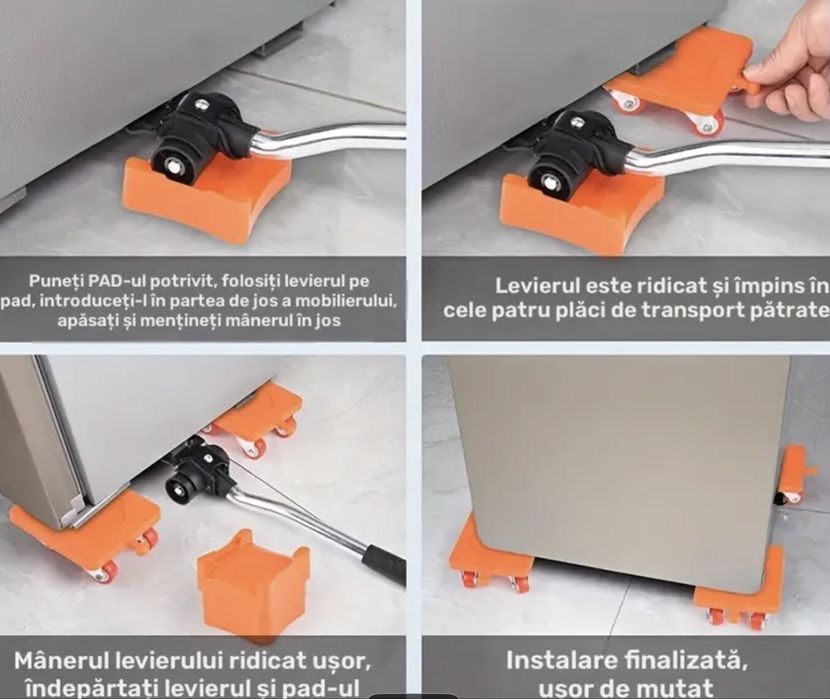 Instrument de Transport Rezistent pentru mutat mobilier, frigider etc.