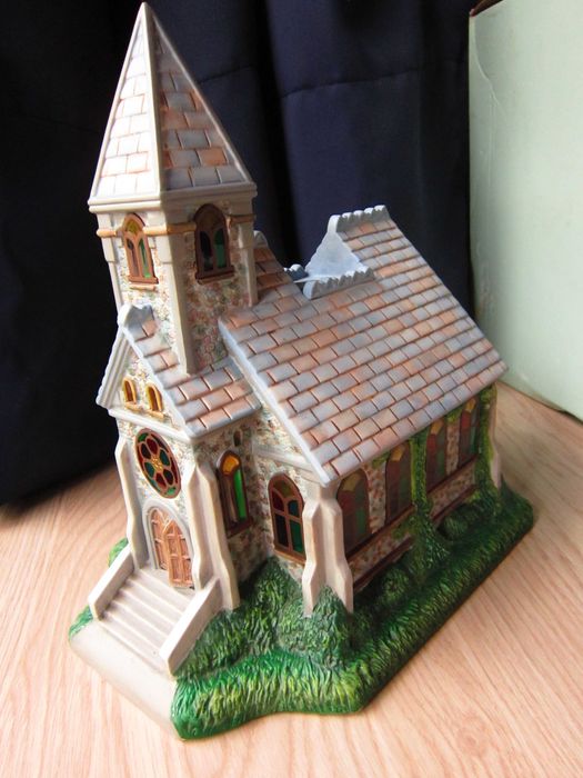 cadou rar Craciun Biserica Catedrala mare vitralii Germany'80