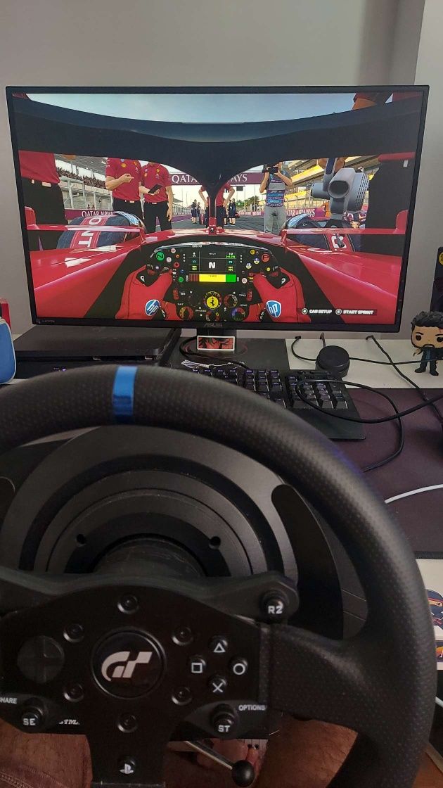 Volan Gaming Thrustmaster T300 RS GT+shifter+stand metalic