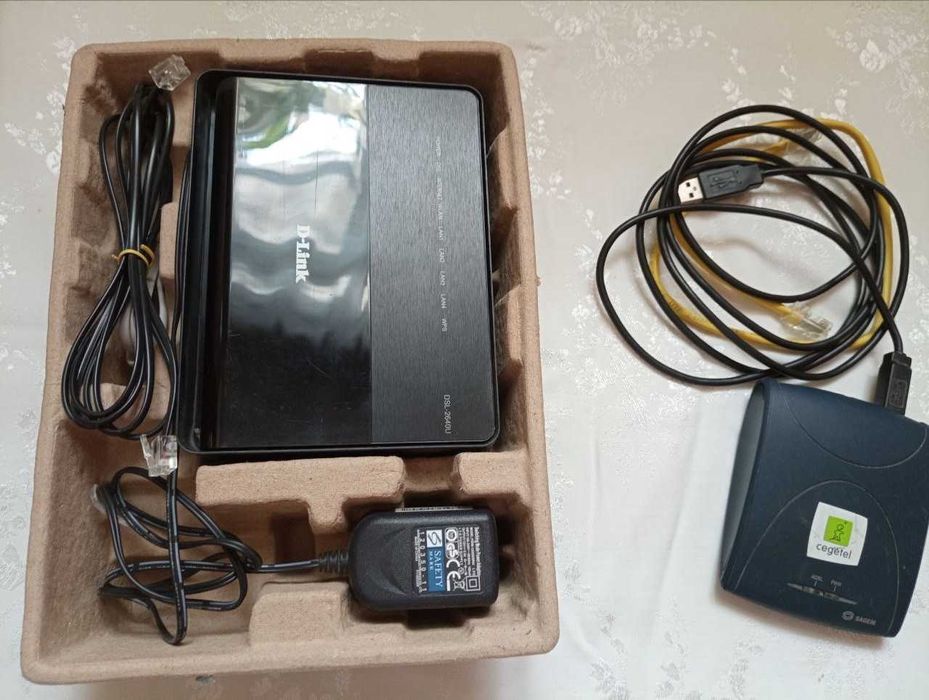 Роутеры: Zyxel-2EBO, D-Link DSL,  Sagem