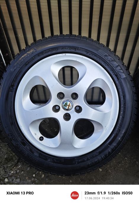 Jante + cauciucuri de iarna , alfa Romeo 147