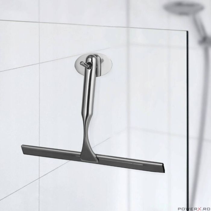 Racleta pentru geam, cu maner din inox, dimensiune 24x5,5x18 cm, Sepio