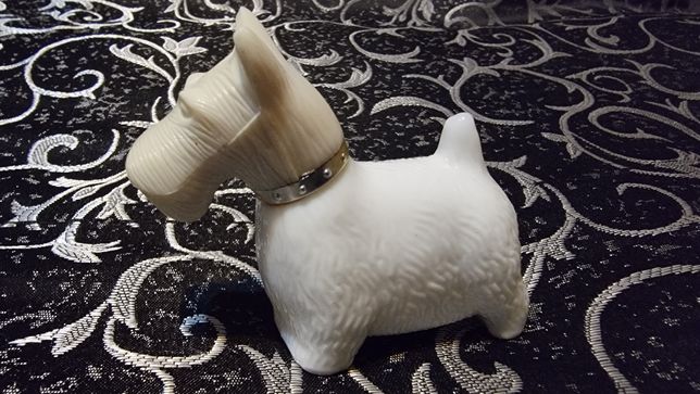 Avon white scotty terrier, vintage cologne bottle