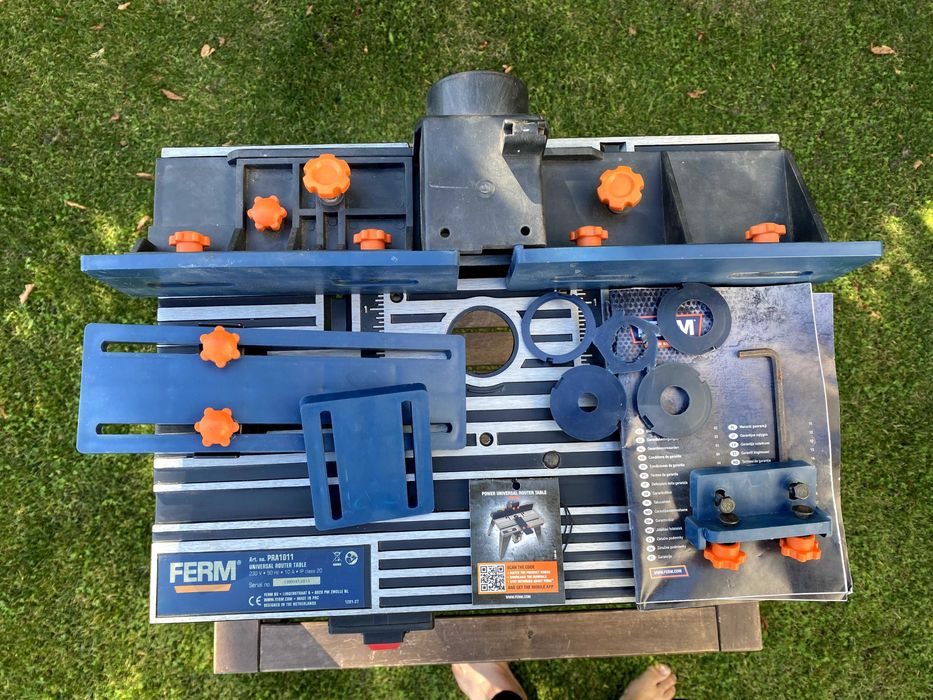 Banc de lucru pentru freza, masa/banc/stand frezare, Ferm 455 x 330 mm