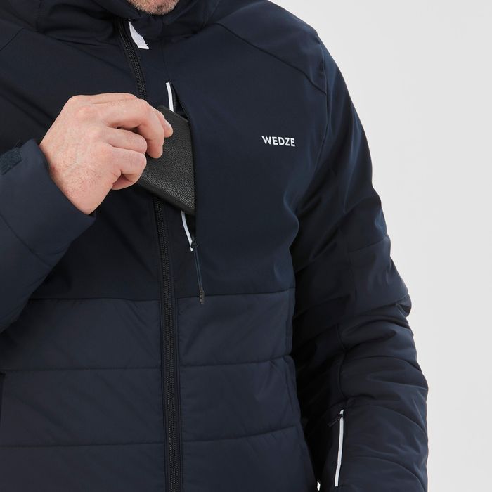 Geacă călduroasă Schi 100 Warm Bleumarin - produs resigilat Decathlon