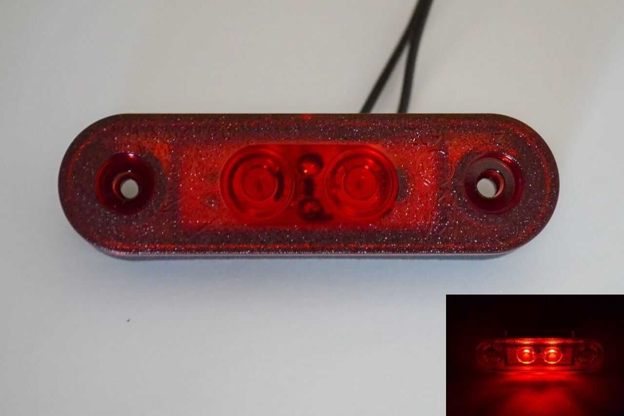 1 бр. LED ЛЕД габарити флаш с 2 SMD диода за ролбар червен , Полша