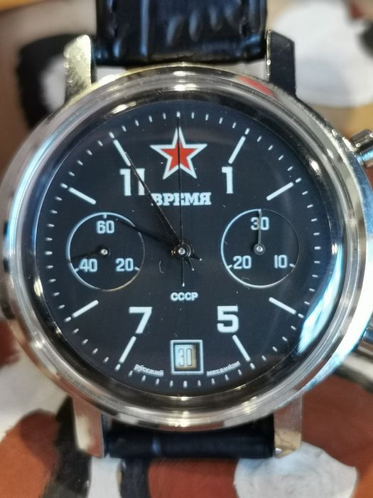 Ceas BPEMR Timp vremya chronograph 3133 Poljot