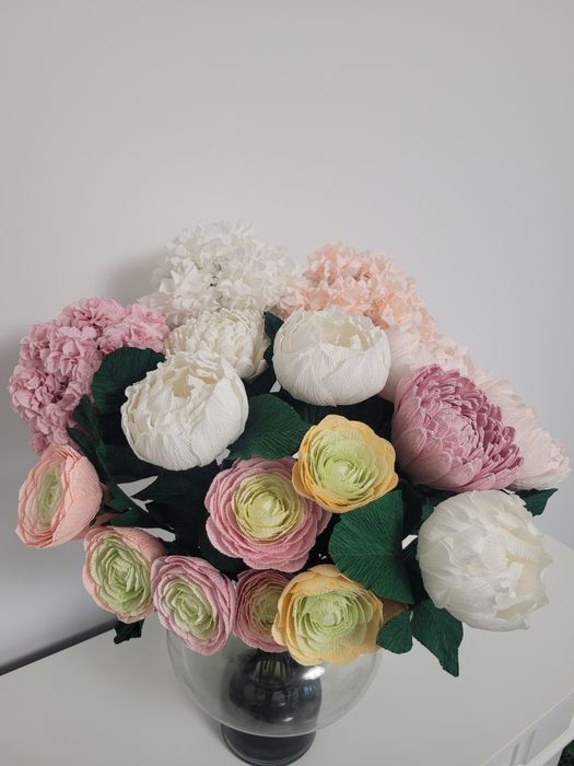 Buchete flori hartie creponata floristica/ aranjamente