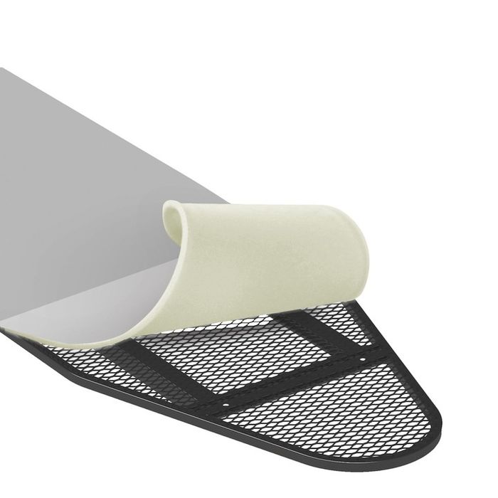 Masa de calcat Floria Gri, suport pentru fier de calcat, 90x30cm