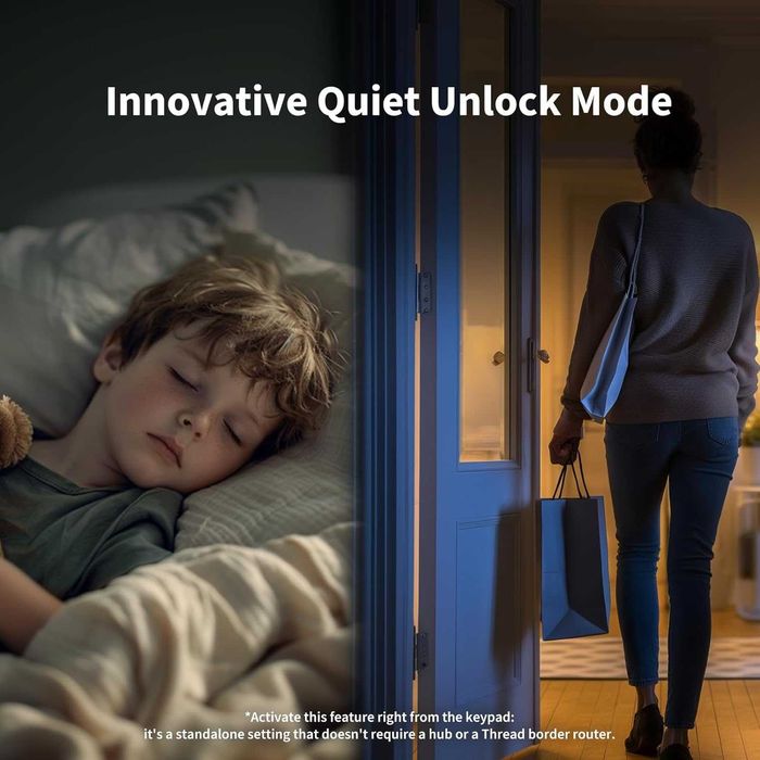 Aqara U200 - Умна брава с Matter, Apple Home Key и пръстов отпечатък