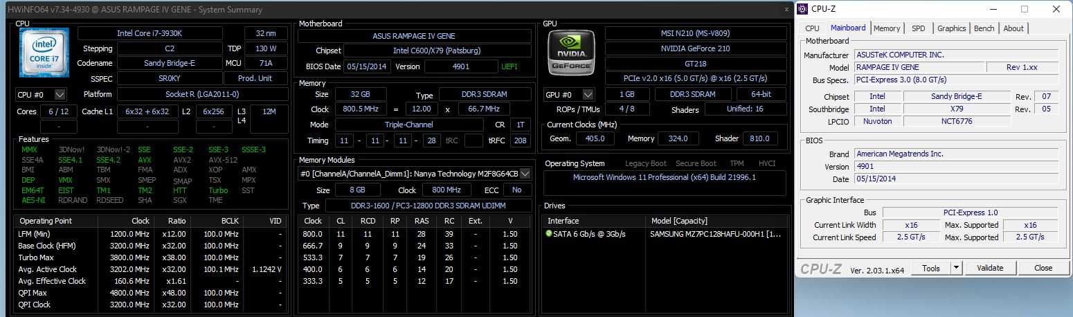 Rami 32Gb DDR3 calculator Nannya 1600MHz