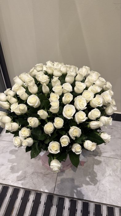 Букет 101 роза, свежие