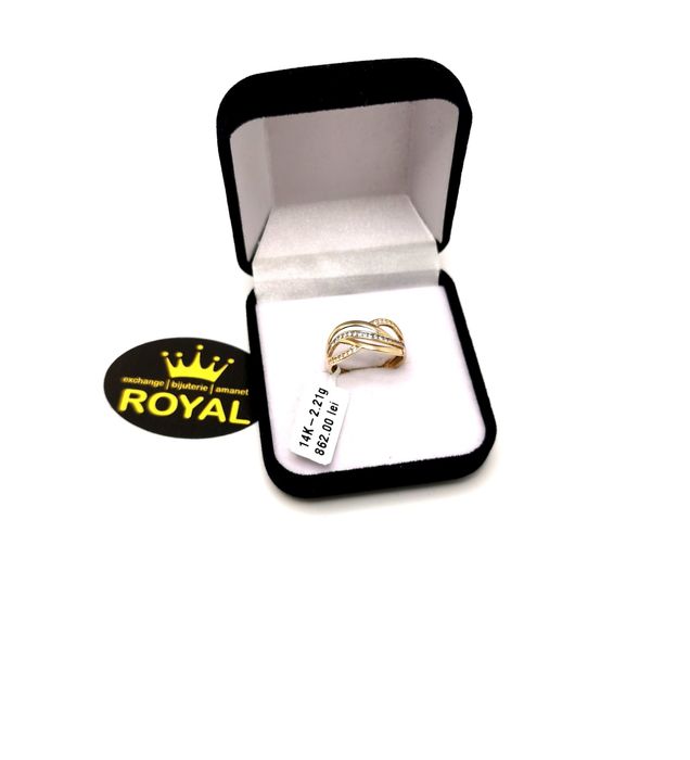 Bijuteria Royal inel din aur 14k 2.21 gr
