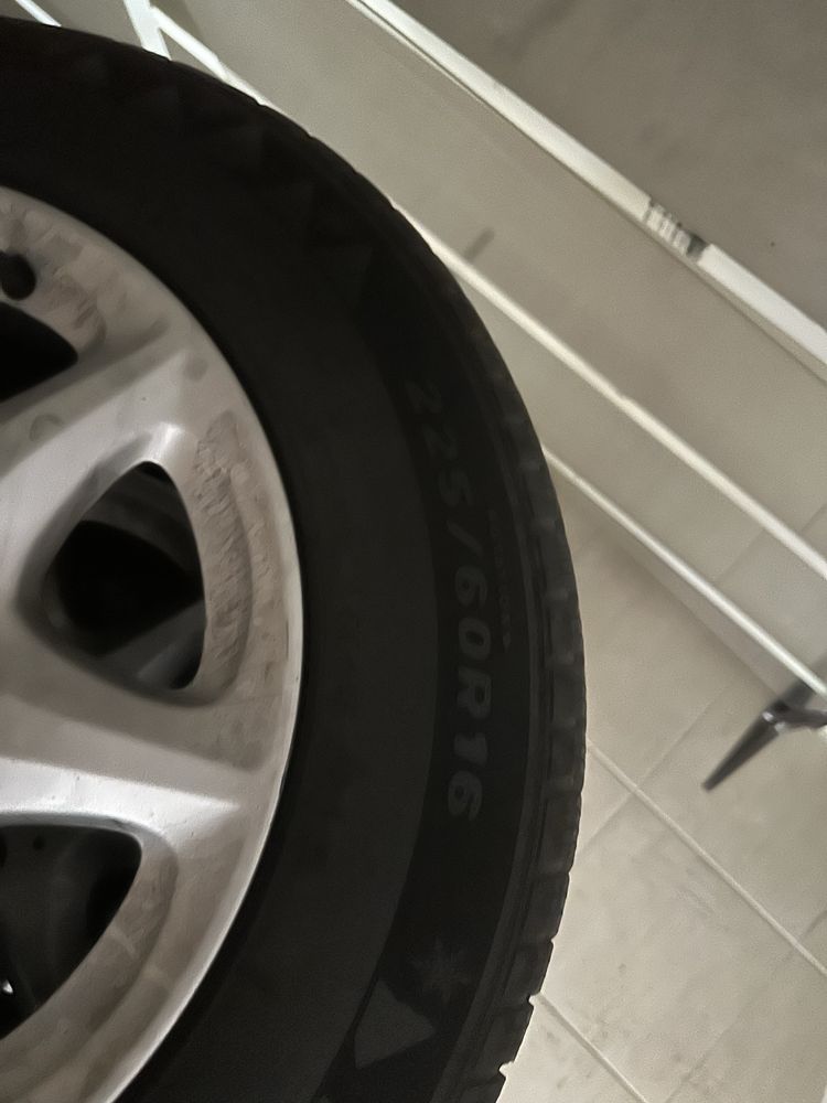 Джанти с гуми 225/60r16 оригинални за s-class w220