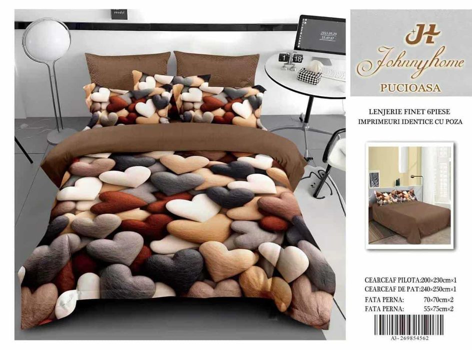 Lenjerie de pat finet 3 D