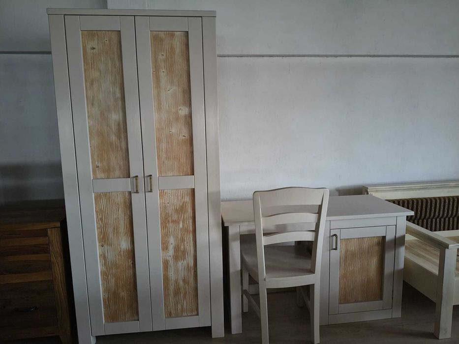 Birou și dulap lemn masiv