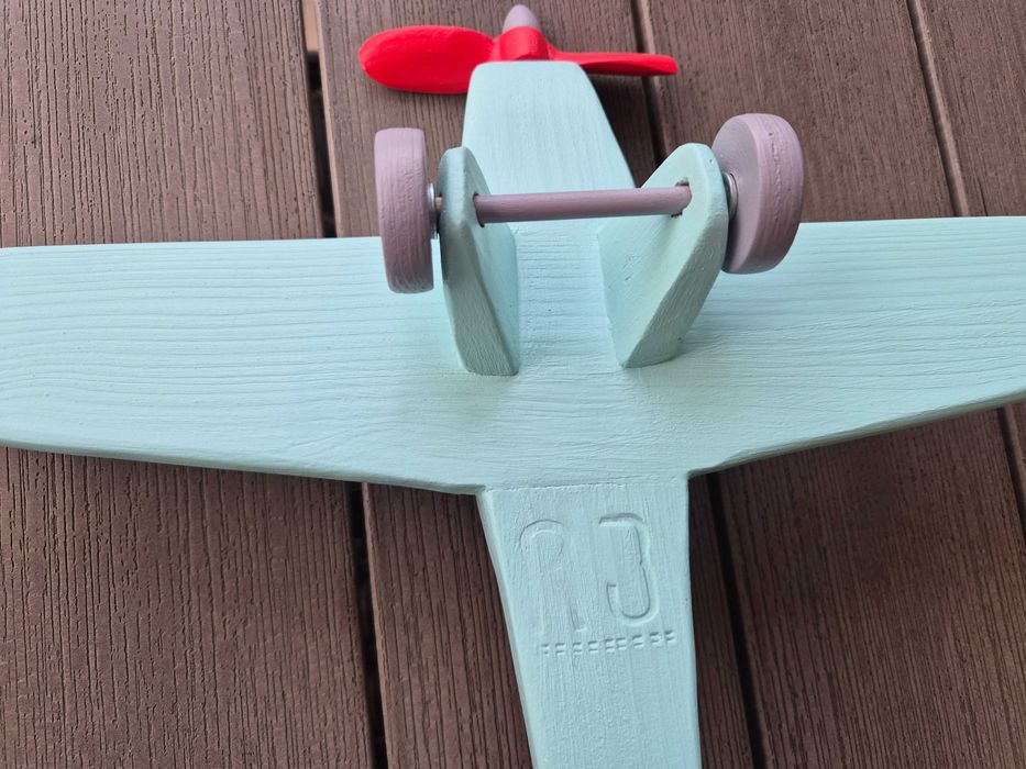 Avion din lemn jucarie unicat