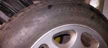 Jante aliaj Mercedes 15" ET37, 7Jx15H2 plus roata rezerva tabla Merccc