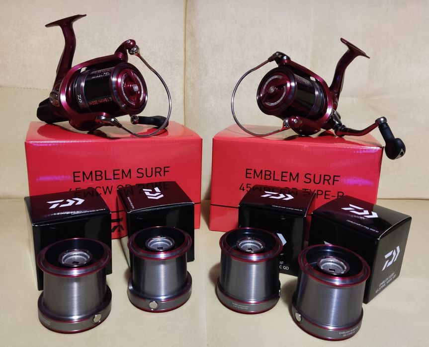 Daiwa 23 Emblem Surf 45SCW TYPE R - Set 2 buc - mulinete NOI