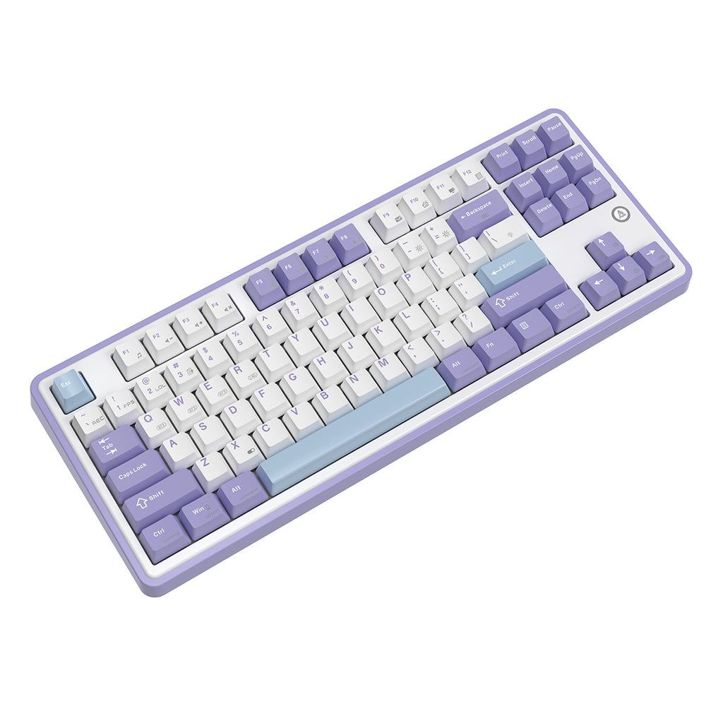 Клавиатура игровая Ajazz ak870 фиолетовый с RGB подсветкой