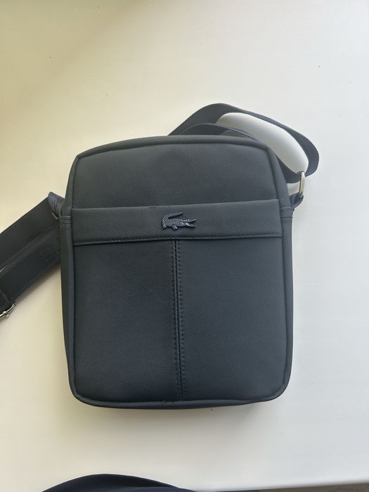 Барсетка лакосте темний синий