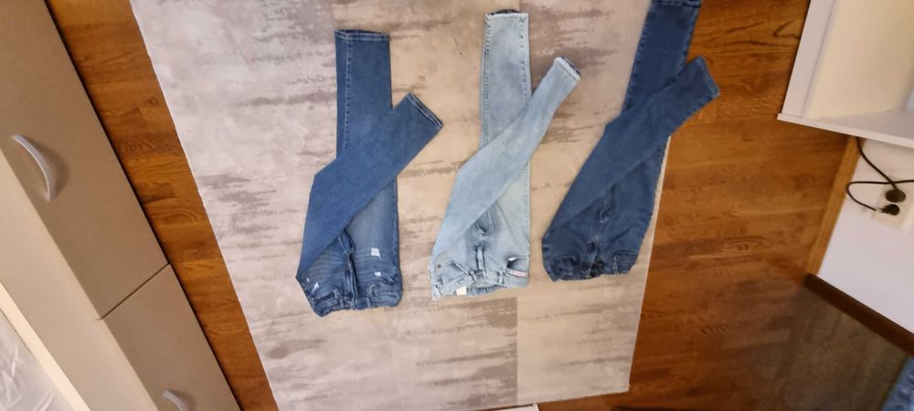 Set jeans 3 perechi 34 in talie (13-14 ani 164)