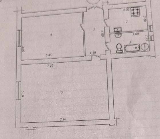 Продажа 2х комнатной квартиры в Мирабадском районе.