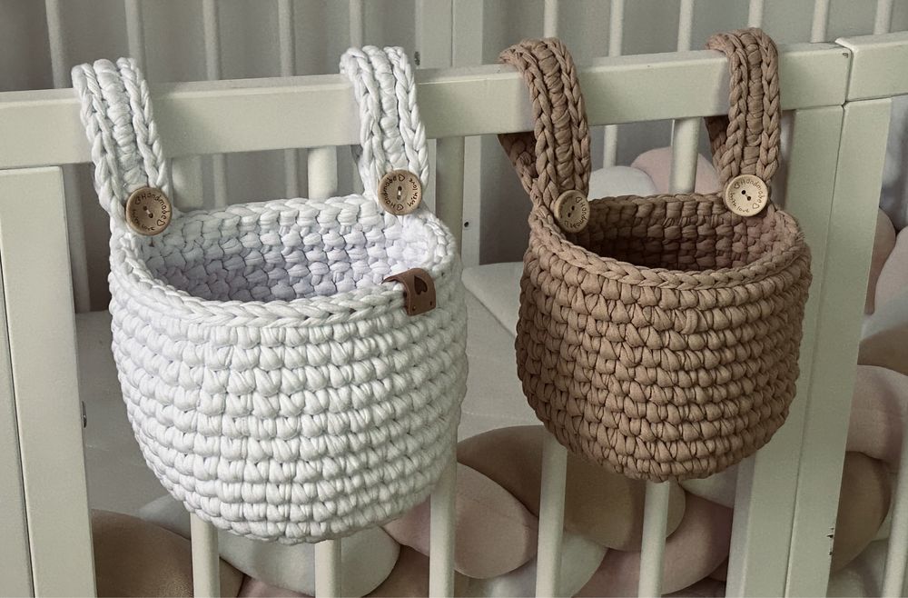 Coșulețe croșetate 100% bumbac