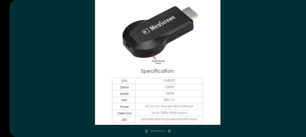 Pachet Mira Screen wifi + adaptor Bluetooth