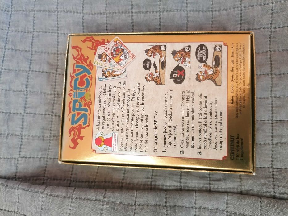 Joc de societate cu carti(cu condimente,cartile de joc- stil asiatic)