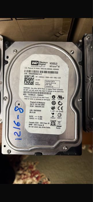 Жесткие диски продам по 1000