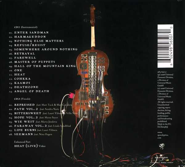 2xCD Apocalyptica - Amplified - A Decade of Reinventing the Cello 2006