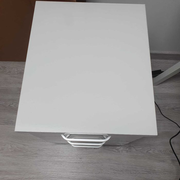 Corp Birou 55x40x47 alb, mobil, 3 sertare