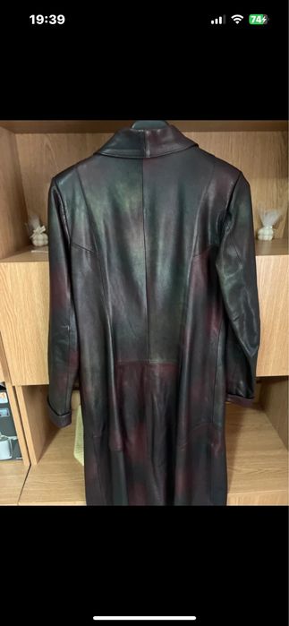 Trench de piele naturala