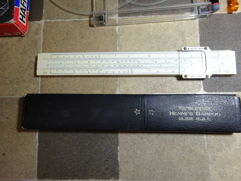 Rigla calcul Hemmi slide rule /Haff Ellipsograph