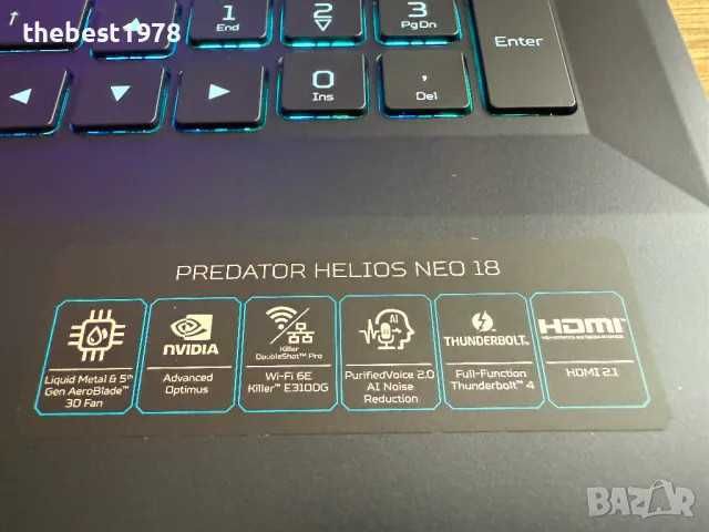 18" 240Hz ACER Predator i9-14900HX/RTX 4070/32GB/1TB SSD/2Г Гаранция