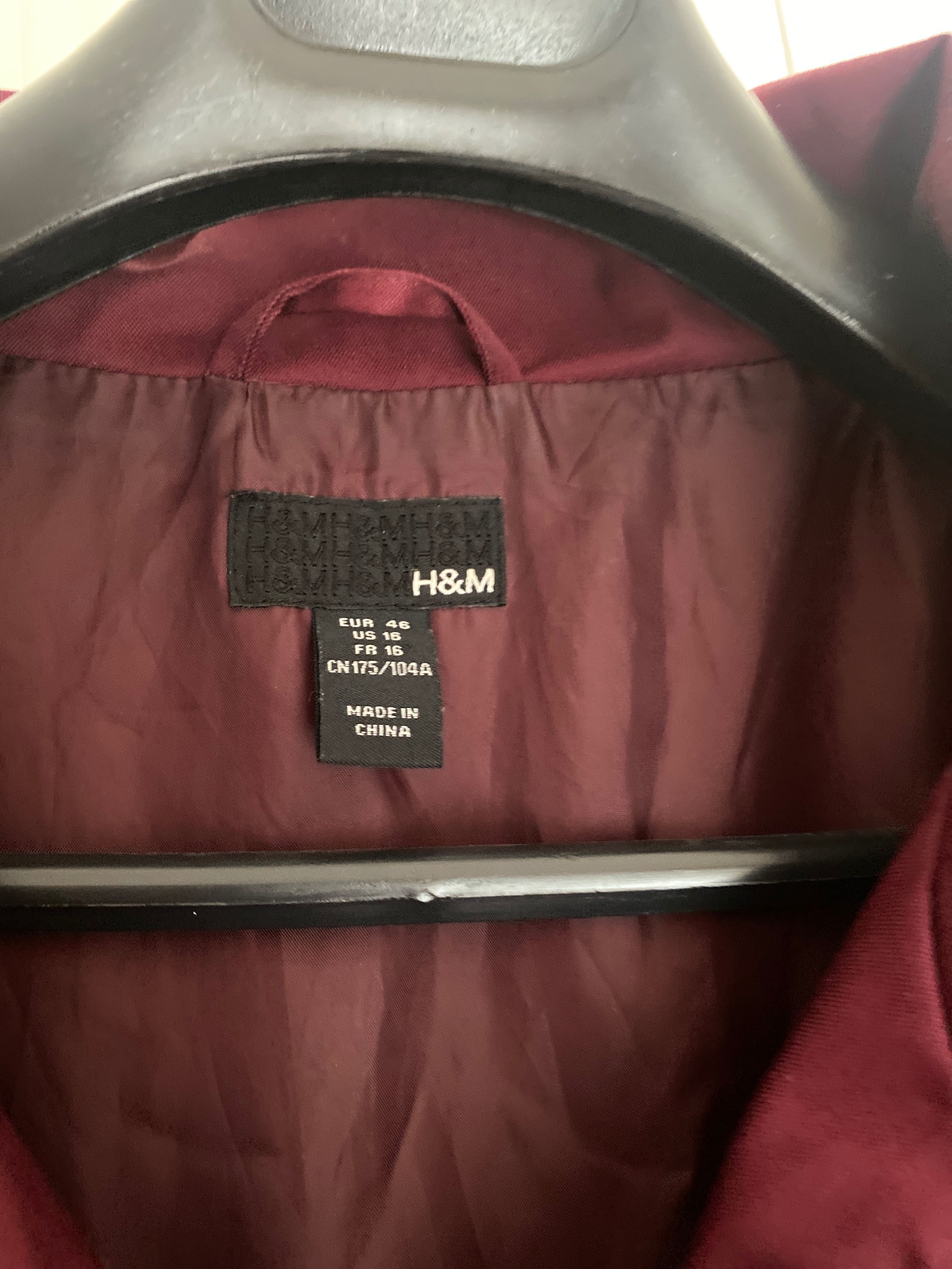 Jacheta dama H&M mar. 46 vișiniu