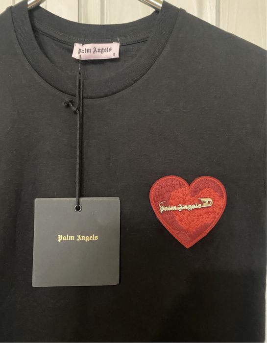 Palm angels heart pin - мъжка тениска