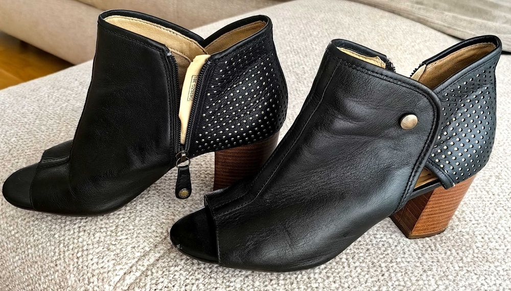 Botine din piele, marca Geox, marime 38 1 2