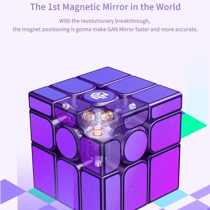 Магнитный кубик рубика Gan Mirror M Purple